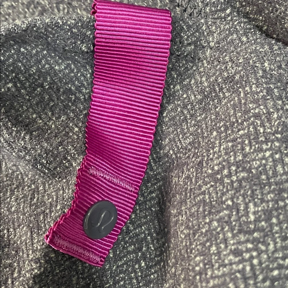 Lululemon Vinyasa Scarf Rulu Heathered Herringbone Black Grape Nightfall